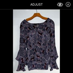 Harve Benard Printed Top, Violet Hues